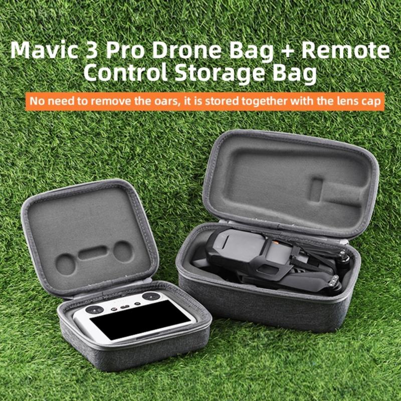 Traveling Box Bag for Mavic 3Pro Drone /RC/RC-N1/RC Pro Remote Box Zipper Organizers Easy To Open Close Carrying Holder