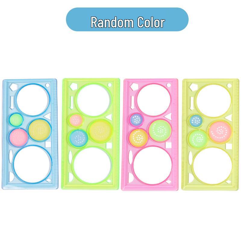Creative Spirograph & Wave Ruler Drawing Set for Elementary Kids 13-20 cm