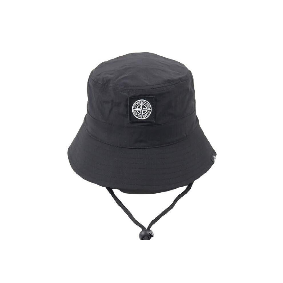 (Schwarz) Stoneisland Eimerhut Wind Schnelltrocknend Verstellbarer Kordelzug Sonnenschutz für Draußen Sommer grau