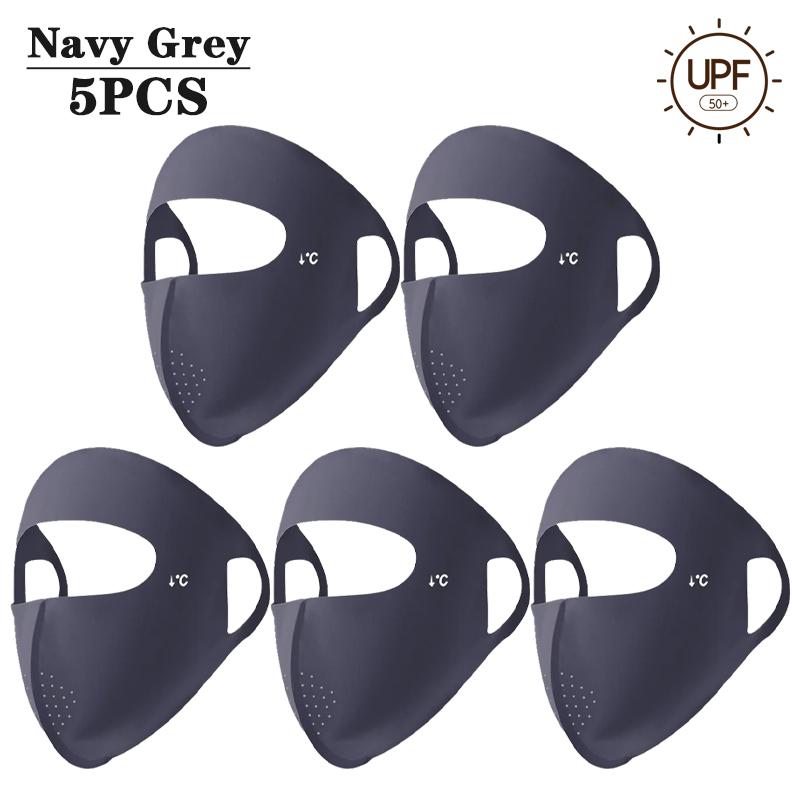 1-10PCS 2025 Summer Full Face Mask UV Sun Protection for Men Women Outdoor Travel Cycling Beach Elastic Breathable Face Cover