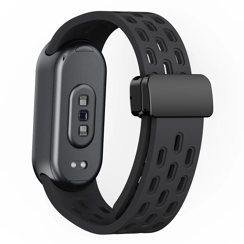Soft Silicone Strap for Xiaomi Mi Band 9/8 Correa Bracelet Wrist Miband 8 Sport Waterproof Replacement Strap for Xiaomi Band 9