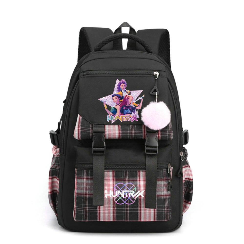 KPop Demon Hunters Everyday Backpack Printe Field Sport School Tote Capacity Outing Laptop Rucksack Gender-neutral Sling Backpack Casual