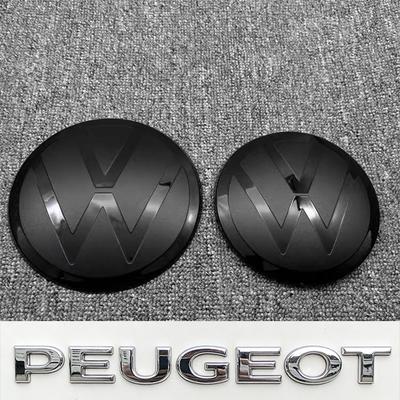 2Pcs Car Logo Front Bonnet Grill Badge Cover Trunk Lid Emblem Sticker For VW Golf Amarok T5 Phaeton Teramont Auto Sticker Ph6 Zknm1