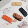Leather Sunglasses Case with Lanyard Portable AntiScratch Eyewear Storage Fashion Travel Eyeglass Holder Protective Cover Gift