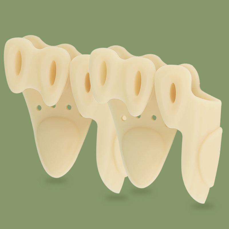 Trehåls tådelare, Hallux valgus-ortos för lilltån, Överlappande tår som klämmer ihop foten, Osynligt slitageskydd för tår