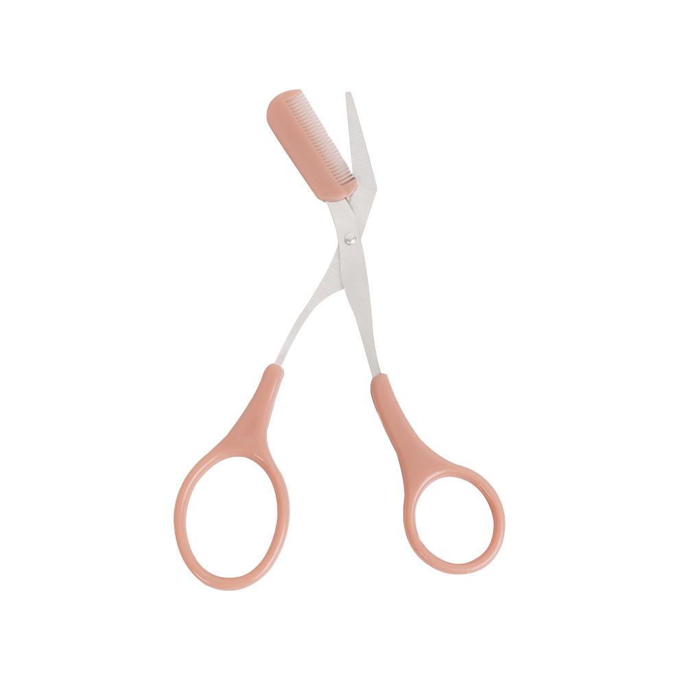 1/2Pcs Eyebrow Trimming Knife Eyebrow Face Razor for Women Eyebrow Scissors with Comb Brow Trimmer Scraper Beauty Scissors Tools