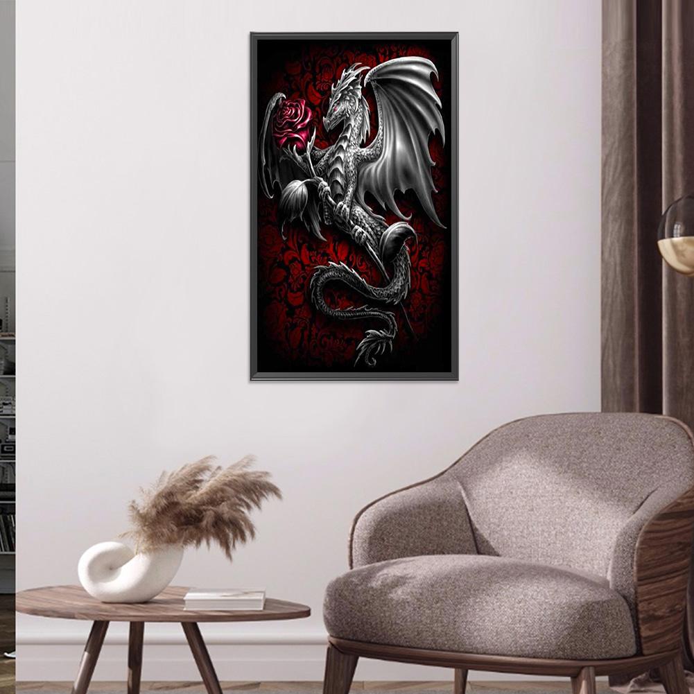 5D Diamond Painting Dragon Full Round Drill Rhinestone DIY Wall Art Crafts Mosaic Picture Kit Home Decoration Gift