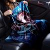 Blue Tone Football Player City Background Collage Flannel Throw Blanket, Soft Warm Cozy Bed Sofa Cover for Sports Fan Home