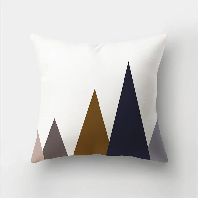 45x45cm Wooden Background Square Line Pattern Cushion Cover Home Living Room Sofa Bedroom Home Decoration Car Cushion Cover