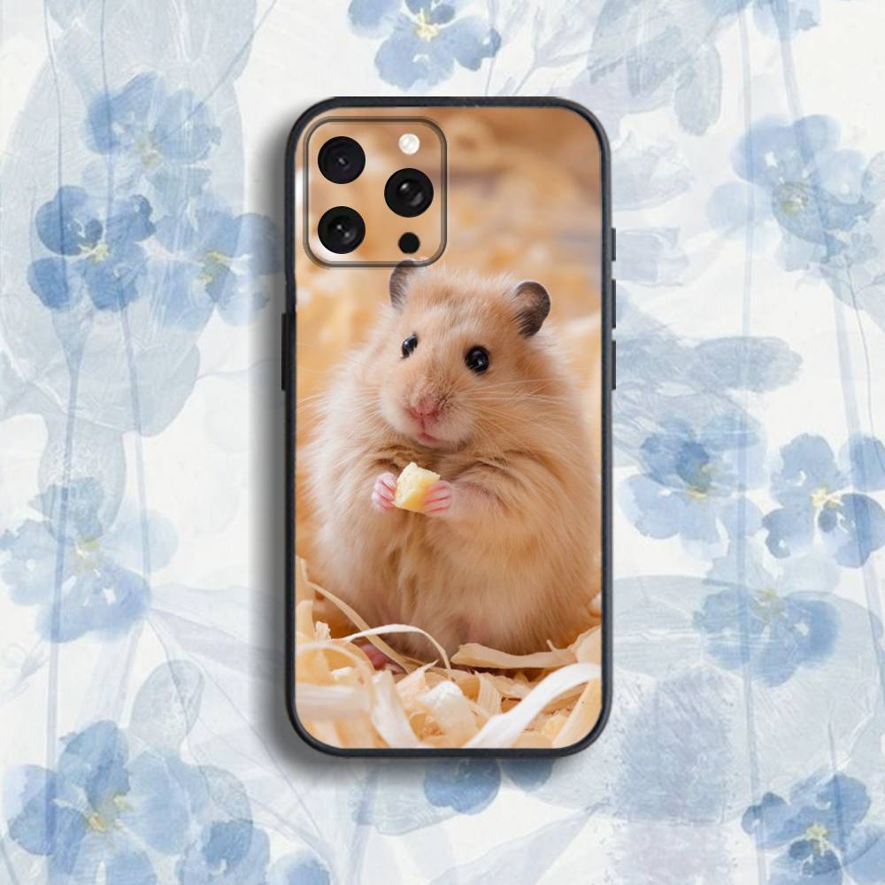 

Cute Mouse R-Rat H-Hamster Phone Case For iPhone 17,16,15,14,13,12,Pro,Max,Plus,E,SE4,Air,Mini Black Soft Box iPhone16pro