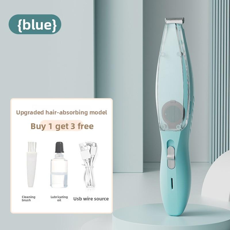 

Pet Hair-suction Grooming Device Comes with A Vacuum Cleaner, Low-frequency Noise, Cat Hair Removal Electric Device, and Hair Removal Appliance. синій