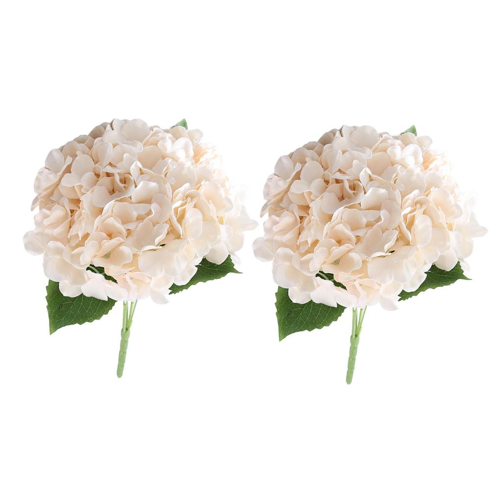 2 Pezzi Bouquet di Fiori Ortensia Fiore Real Touch Regali San Valentino Matrimonio Natale Ufficio Festa di Famiglia Soggiorno