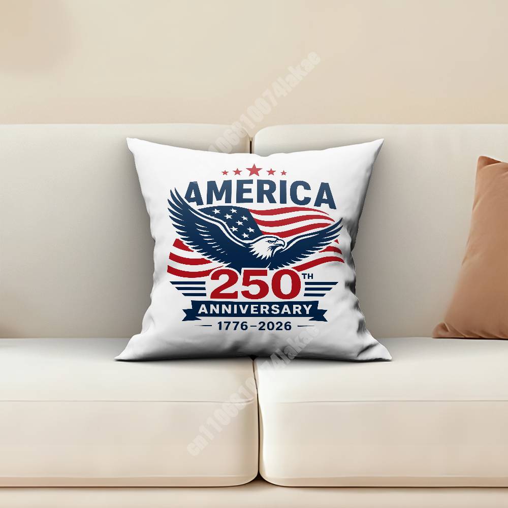 USA Th Anniversary Independence Day Pillow Cover Sofa Couch Cushion Case Home Living Room Decoration