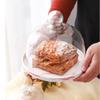 Homeglen 8-inch Gray Marble Cake Stand with Glass Dome