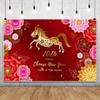Lion Dance Chinese New Year Decoration New Style Photography Background Banner New Year Party