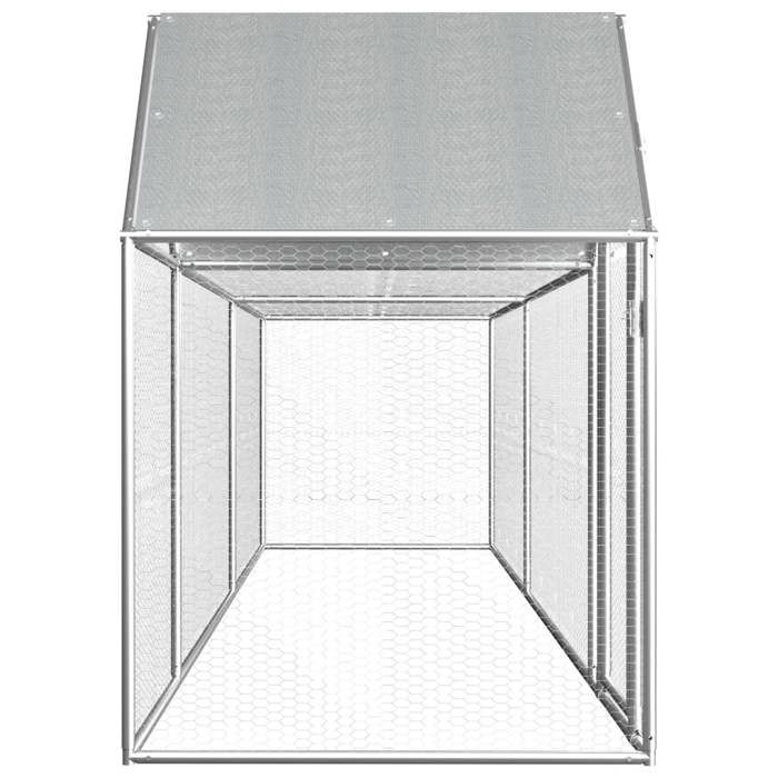 VidaXL Poulailler Enclos Clapier Cage Animaux Lapin Canard 5x1x1,5 m Acier 144555