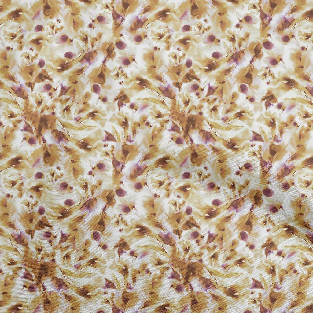 oneOone Țesătură din bumbac Flex Blue2 Țesătură florală cu acuarelă abstractă pentru cusut țesături artizanale imprimate la oarde 40 inch