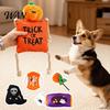 Indestructible Plush Toys for Large Dogs Halloween Dog Squeaky Chew Toy, Funny Pumpkin Grim Reaper Spider Ghost Durable Aggressive Chewers Stuffed Toy