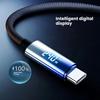 240W Dual USB C Cable Fast Charging Nylon Braided Type-C to Type-C Data Cord for Samsung Huawei Xiaomi Laptop Phone