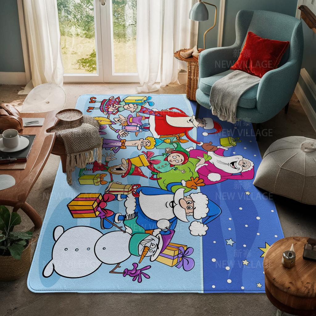 House Entrance Carpet Home Door Mat Living Room Bath Foot Bathroom Non-slip Water Absorption Rugs Bath Merry Christmas Winter