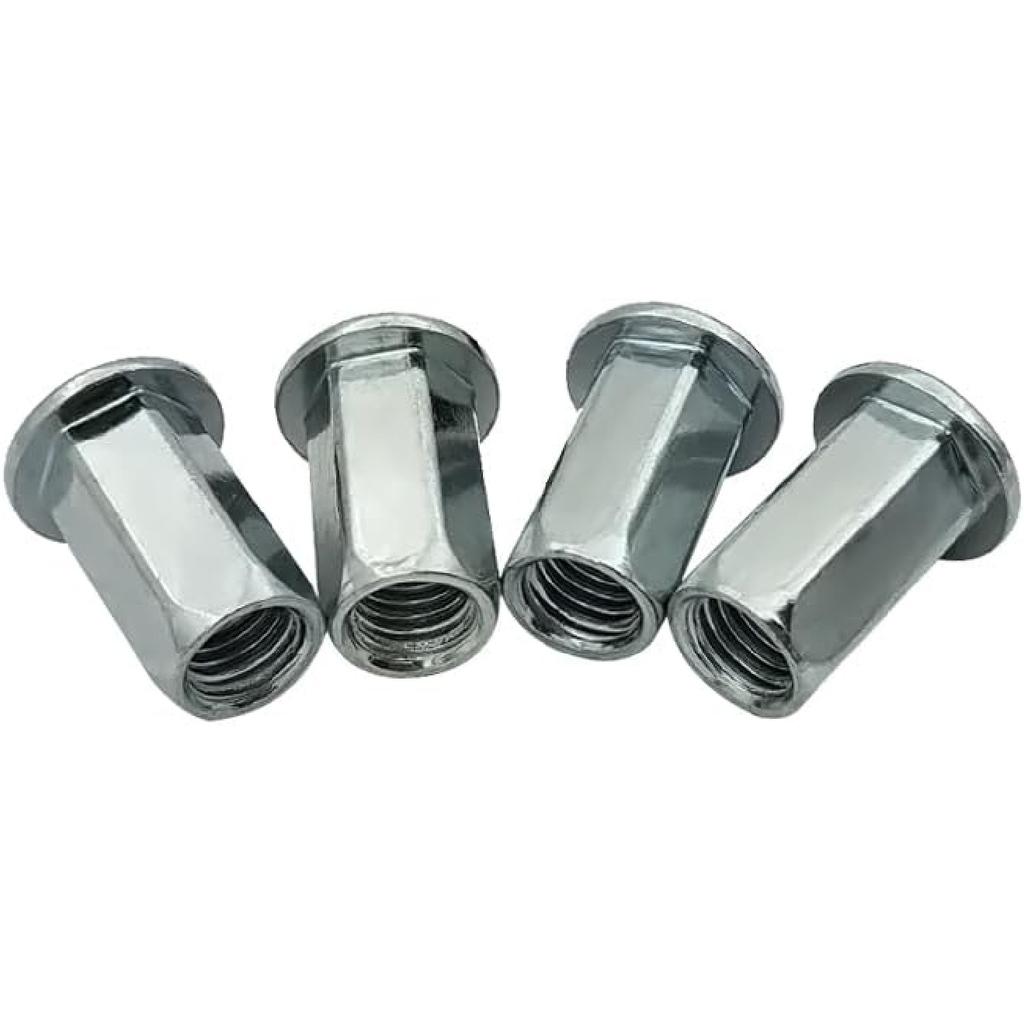 Steel Front Bumper Skid Plate Bolts Nutserts Rivet Nuts Compatible with Jeep Wrangler/with Jeep Gladiator, 6511076AA 6104414AA 6512587AA