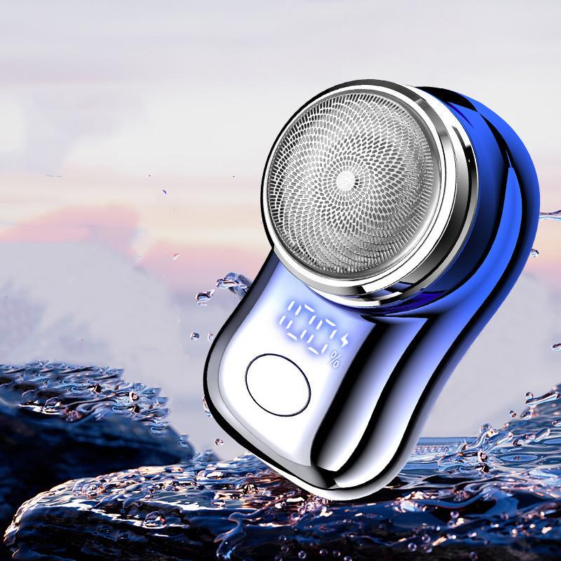 Battery Digital Display Shaver Electric Mini Portable Water Washing Shaver