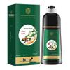 Beijing Tong Ren Tang Natural Black Brown Hair Dye with Black Tea Extract - Plant-Based Bubble Dye Cream
