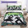 Hooky Tomo Pattern Bedding,Quilt Set Quilt Cover Pillowcase Home Birthday Gift (1*duvet cover+2*pillowcase,without core)ASJT261020062