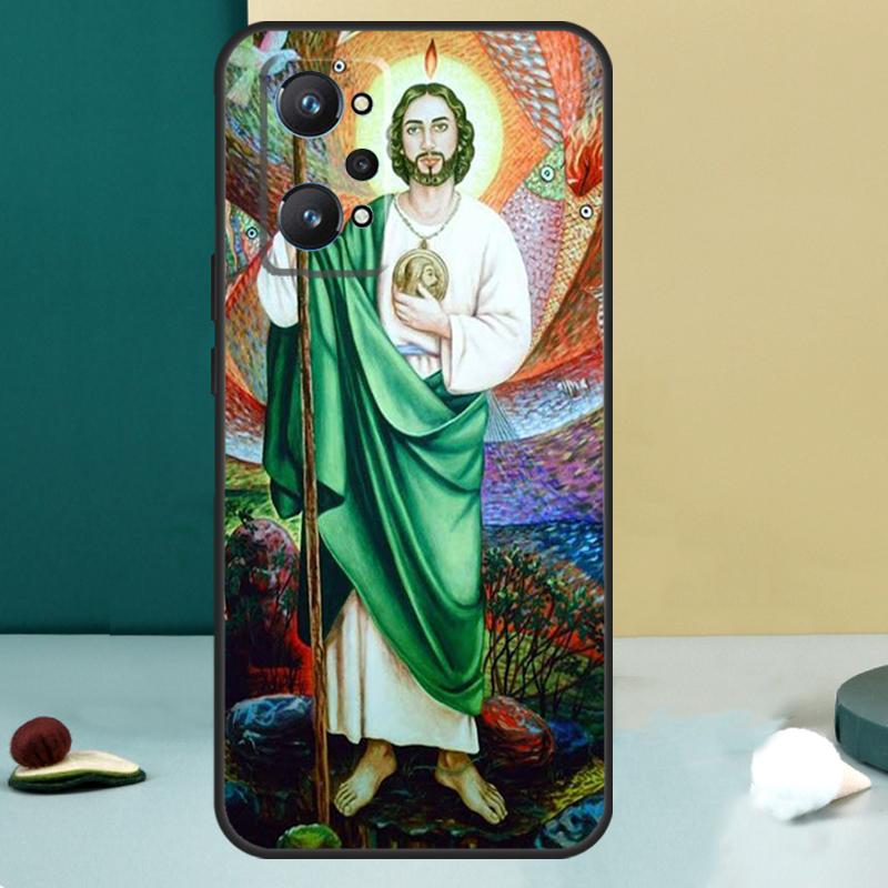 San Judas For Realme 11 10 12 13 14 Pro Plus GT 7 6 5 Pro GT 6T C67 C61 C53 C51 C21Y C25S C75 C55 Case
