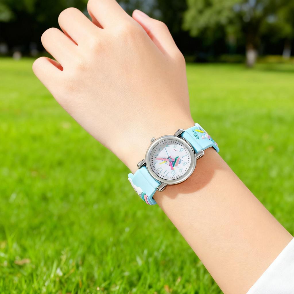 1pc-Cute Unicorn Pattern Children's Cartoon Watch Boys and Girls Cute Cartoon Quartz Watch Christmas, Birthday Gifts