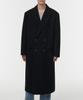 Musinsa Standard Wool Blend Big Daddy Double Maxi Coat [Black]