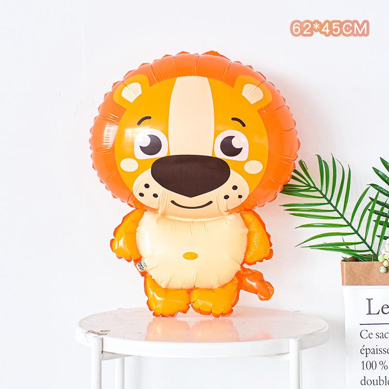 Baby Birthday & Back-to-School Cartoon Animal Balloons for Kids' Party - Giraffe & Elephant Theme