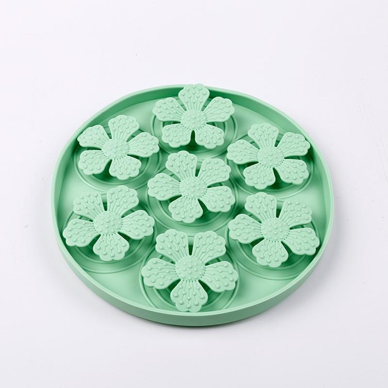 Tapete Redondo de Silicone para Alimentação Lenta de Animais de Estimação Tapete para Lamber para Cães Tapete Anti-Sufocamento para Alimentação Lenta de Gatos Tigela para Alimentação Lenta de Cães Suprimentos para Animais de Estimação