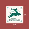Christmas Square Sticker Gift Box Sealing Labels, Self-Adhesive Packaging Supplies