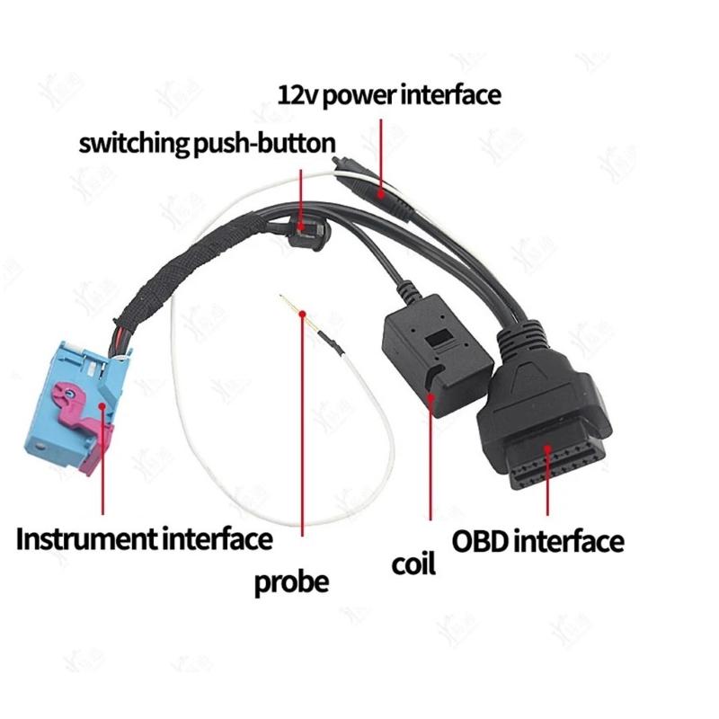Professional Fast Speed OBD2 Extension Harness Cable for 4th Generation Vehicles Enables Simultaneous Device Connection