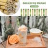 25pcs Home Decorative Event Birthday Party Supplies Paper Straw Green Bamboo Drinking Straws