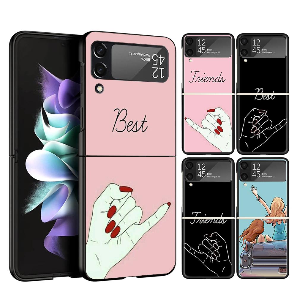 Girls Bff Best Friends Forever Phone Case For Samsung Galaxy Z Flip 7 6 5 4 3 5G Cover ZFlip7 ZFlip6 ZFlip4 ZFlip5 ZFlip3 Coque