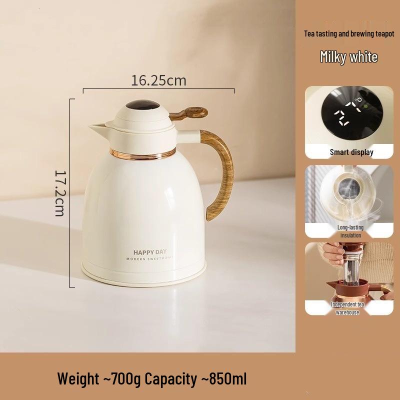 European Style Red Thermos Flask Wedding Set: Small Kettle & Teapot Pair