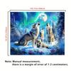 2D Northern Lights Wolves Background for Photoshoot, Video and Live Streaming