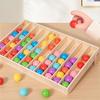 Children Wooden Montessori Educational Toys Colorful Balls Sorting Matching Logic Training Game Kids Fine Motor Skill Table Game
