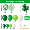 106pcs Fortune Grass Theme Arch Garland Set, Suitable for Shamrock Theme Birthday Party, Engagement, Wedding Decoration