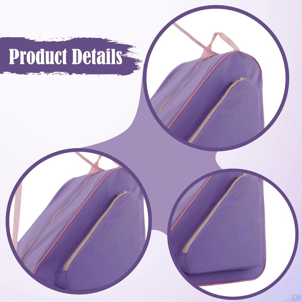 Rollschuhtasche Handtasche Damen Herren Kinder 40x40x26cm Verstellbarer Schultergurt Verschleißfest Figur