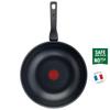 Tefal XL Force Titan-Wok-Pfanne mit Antihaftbeschichtung (24cm, 28cm) Spülmaschinenfest, backofenfest, kein PFOA, grau