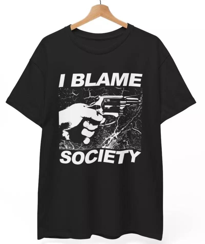 I Blame Society Shirt Totally Fu Ked Up Gregg Araki Cult Film 90s Goth