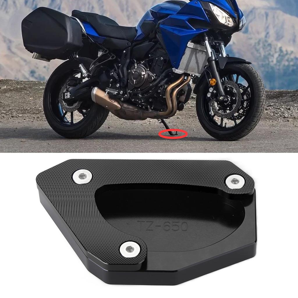 Motorcycle Kickstand Extension Stand Support Plate Aluminium Alloy Replacement for V STROM 650XT DL650 20042020