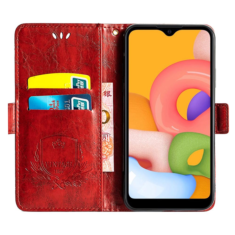 

For Honor Magic7 Lite 5G/X9c 5G/X60 Pro 5G Leather Case Flower Imprint Wallet Phone Cover with Side Buckle Brown