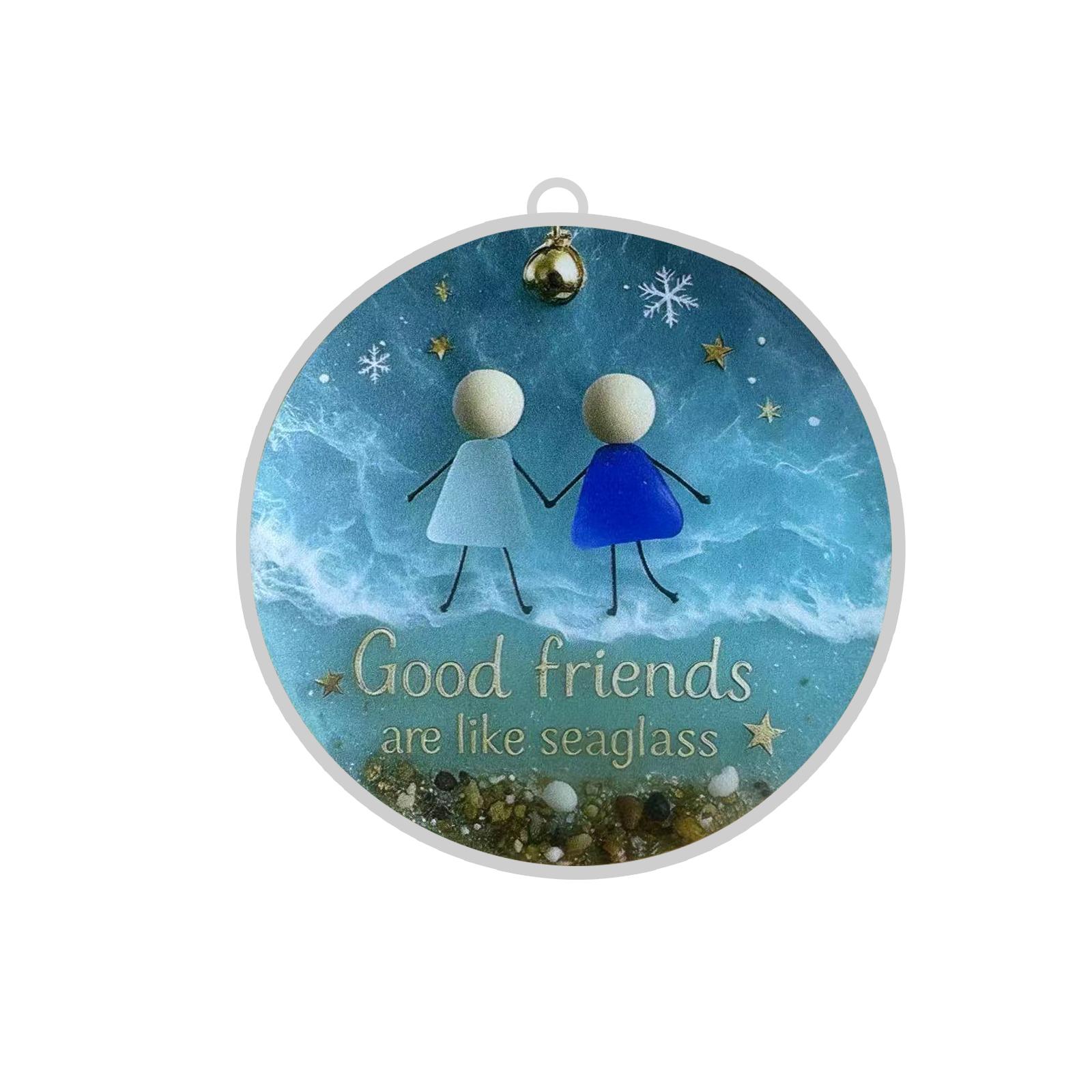 

2D Acrylic Christmas Tree Decoration Pendant To Commemorate Friendship Christmas Small Gift One Size