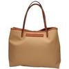 Felisi 16-27 Canvas x Leather Tote Bag beigeUsed