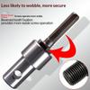 2 Slots Round Shank SDS Arbor Adapter 1Pcs High Strength Adaptor for Earth Auger Head Garden Landscaping Projects