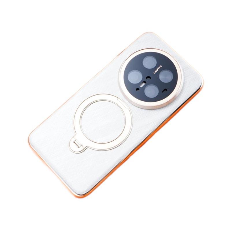 Applicable Huawei Mate70pro Mobile Phone Case New Bracket Rotating Magnetic Suction M60 Internet Celebrity 70 Internet Celebrity Male Leather Case